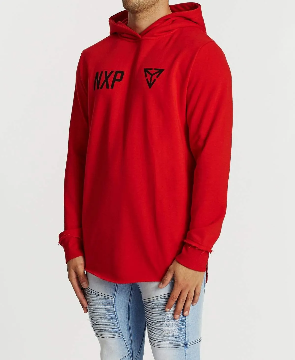Burnt Dual Curve Hoodie Red sold by Neverland product image thumbnail 3