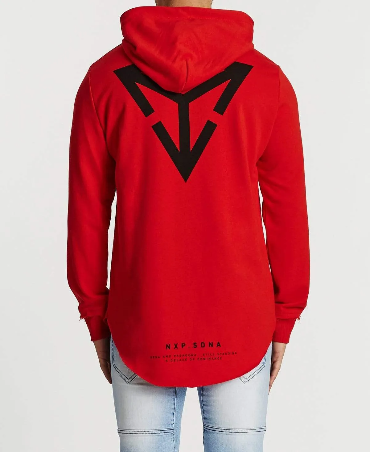 Burnt Dual Curve Hoodie Red sold by Neverland product image thumbnail 4