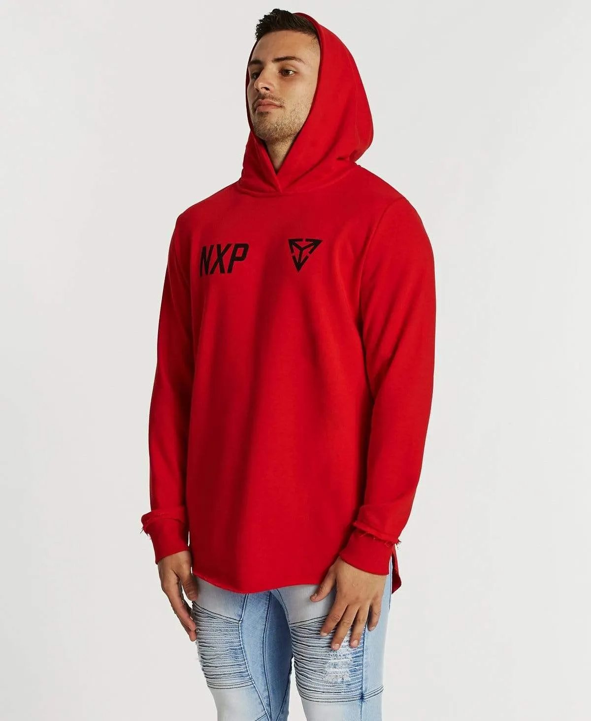 Burnt Dual Curve Hoodie Red sold by Neverland product image thumbnail 2