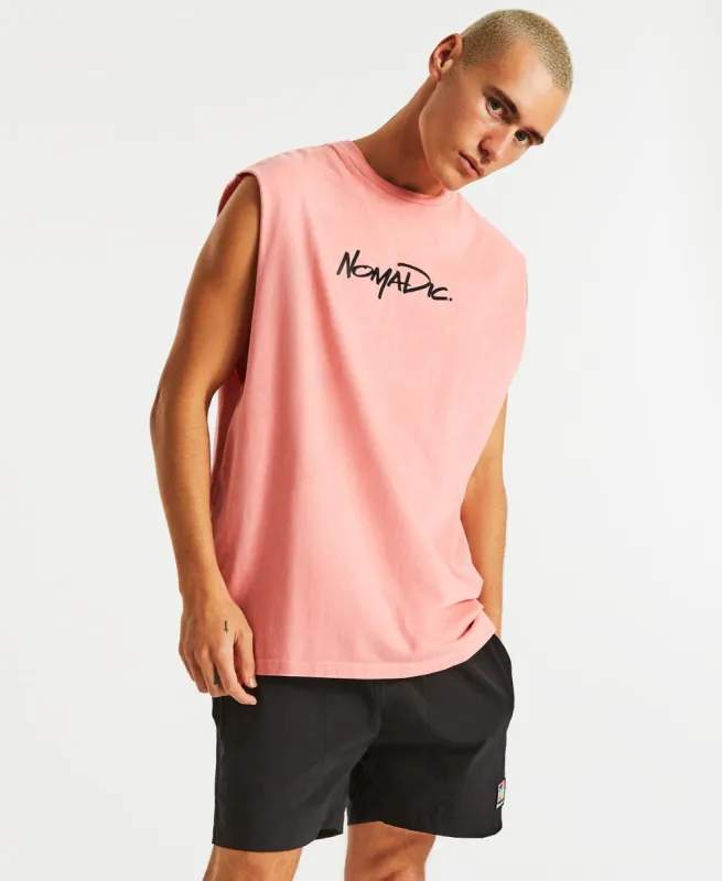 Untangle Relaxed Muscle Tee Pigment Salmon sold by Neverland
