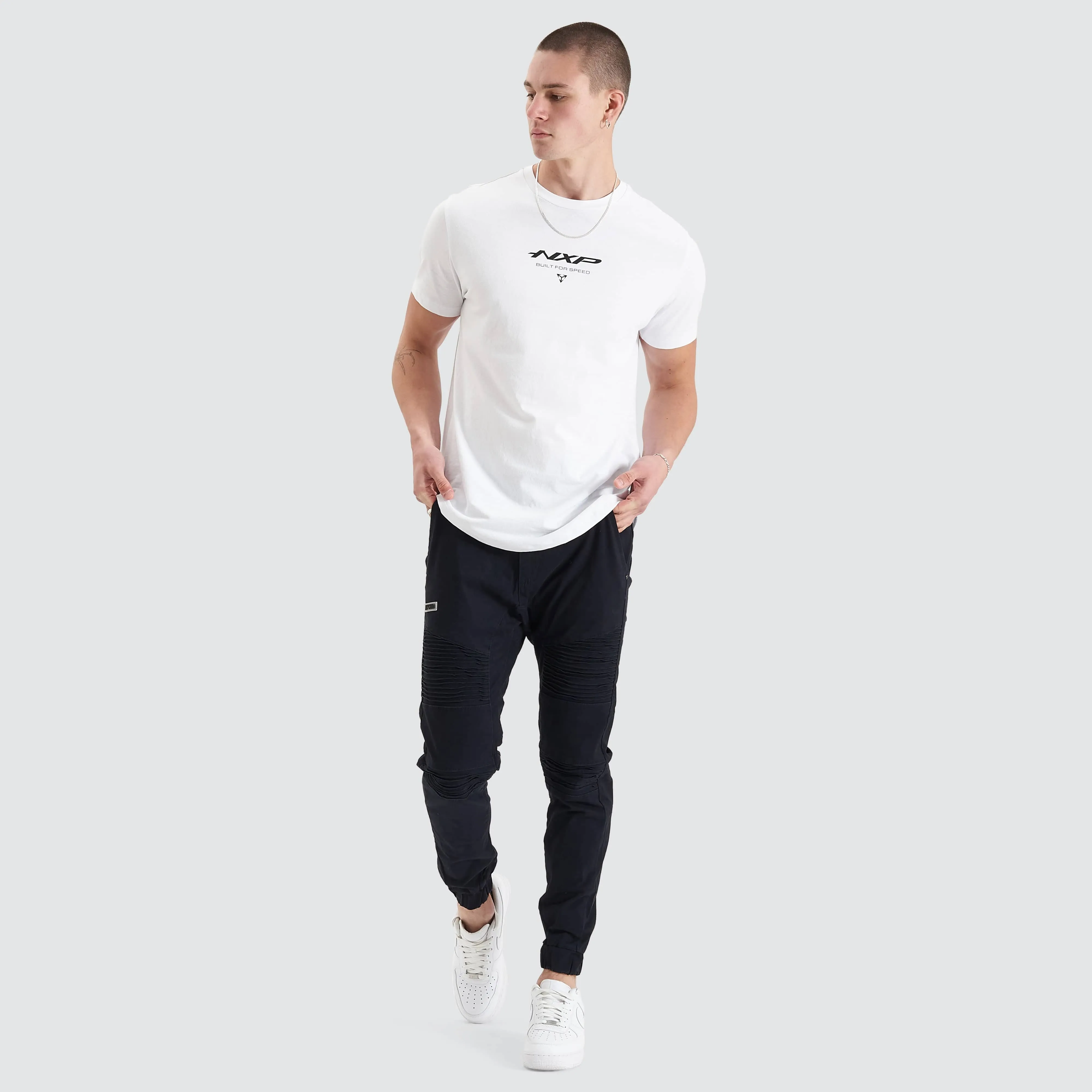 Column Dual Curved Tee Optical White sold by Neverland product image thumbnail 2