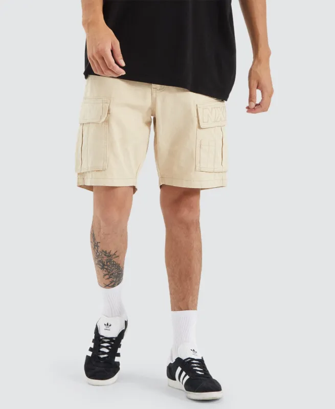 Colby Cargo Shorts Bone Neutral sold by Neverland