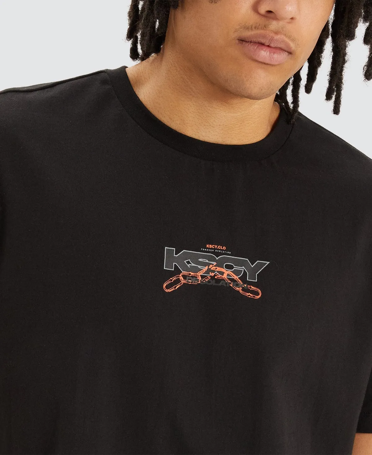 Ancient Dual Curved T-Shirt Jet Black sold by Neverland product image thumbnail 5