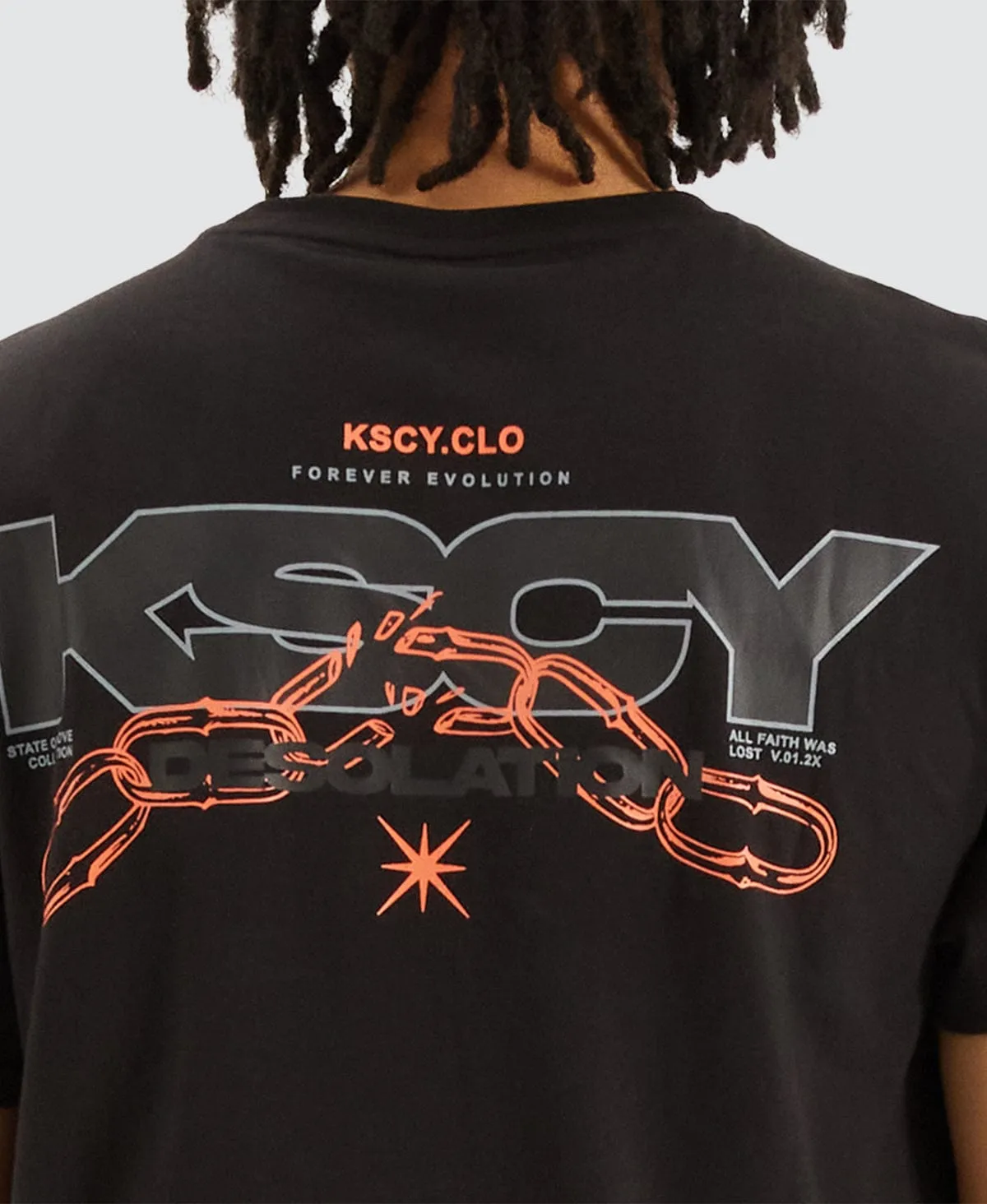 Ancient Dual Curved T-Shirt Jet Black sold by Neverland product image thumbnail 2