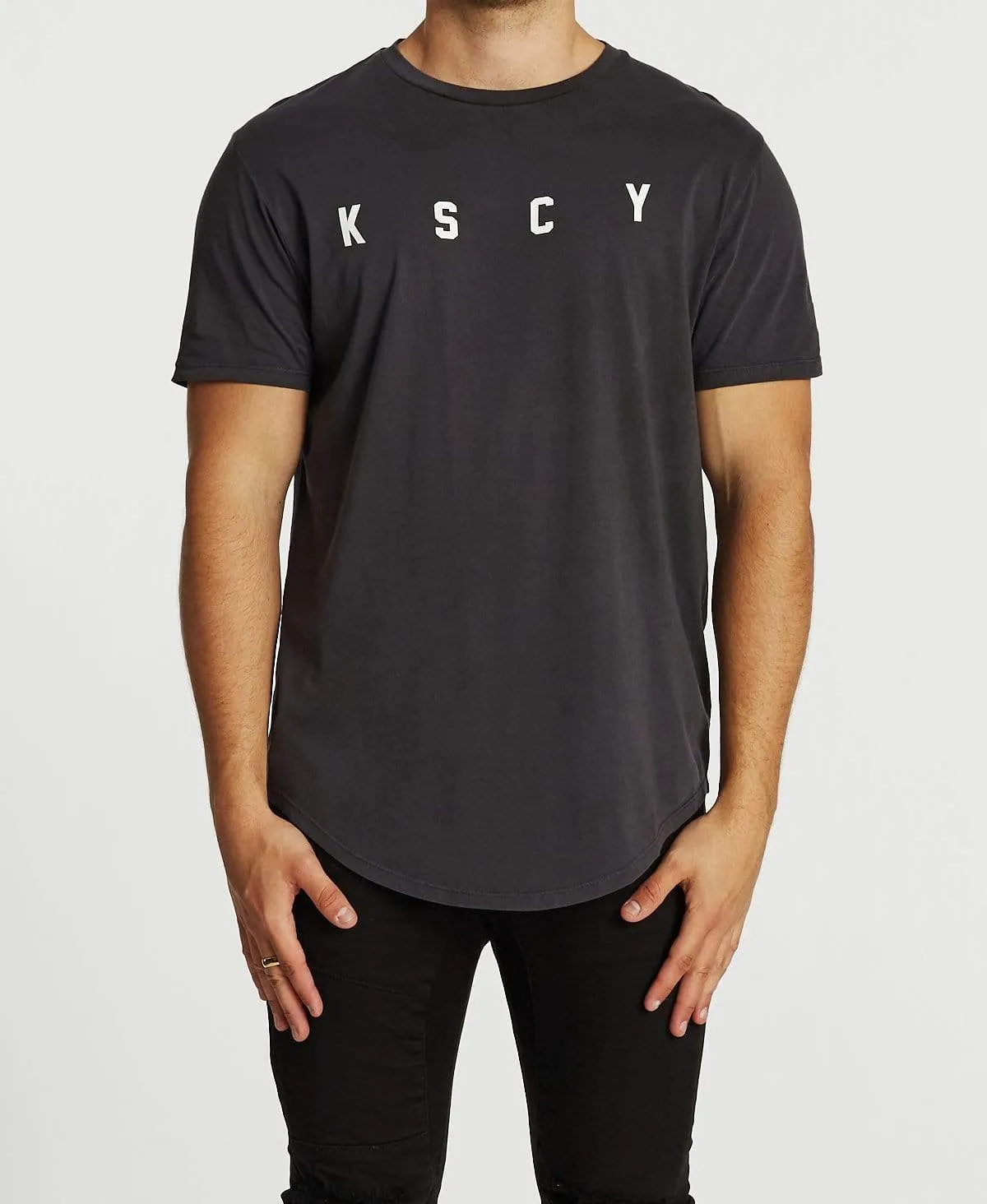 Friction Dual Curved T-Shirt Pigment Asphalt sold by Neverland product image thumbnail 2