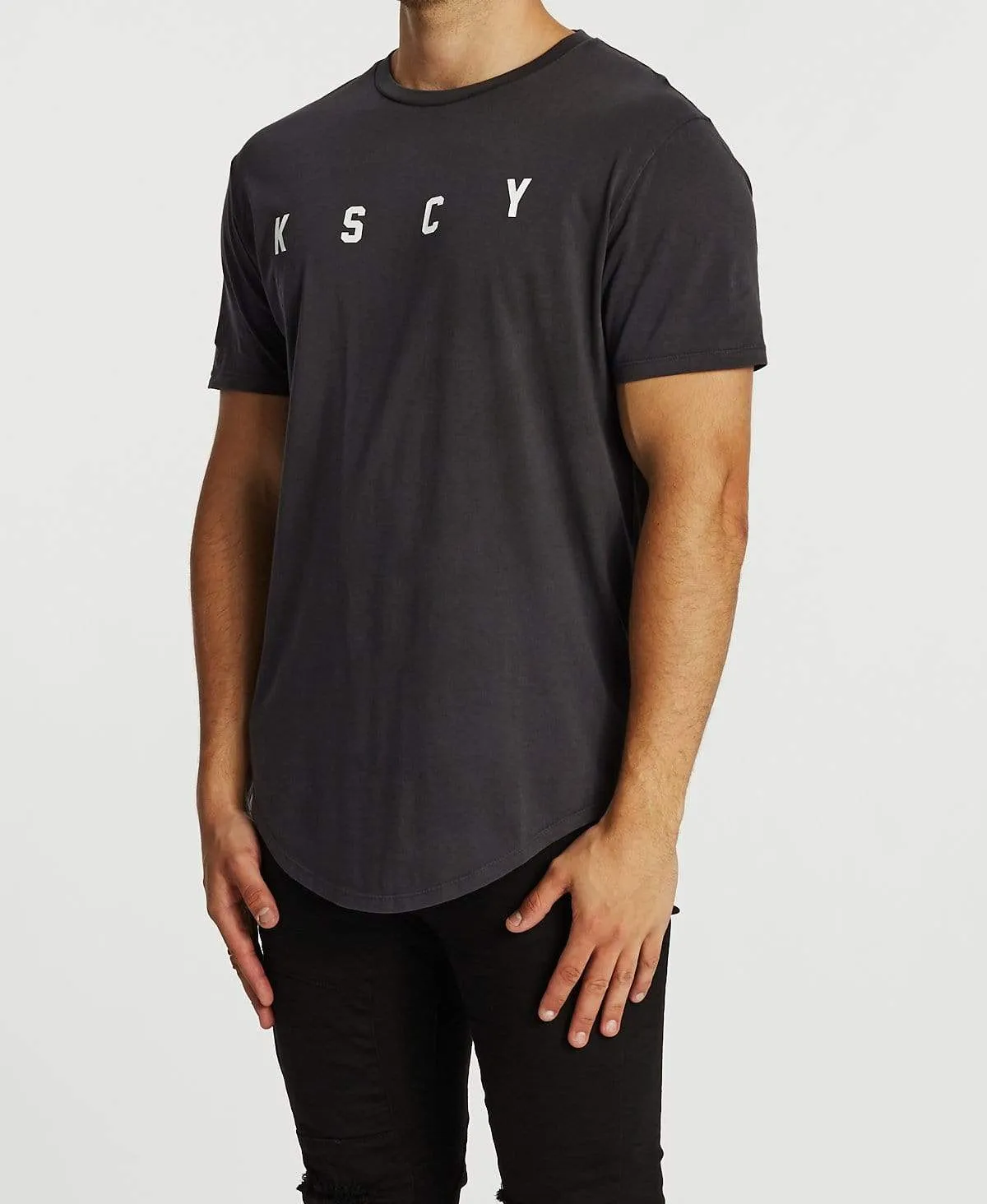 Friction Dual Curved T-Shirt Pigment Asphalt sold by Neverland product image thumbnail 3