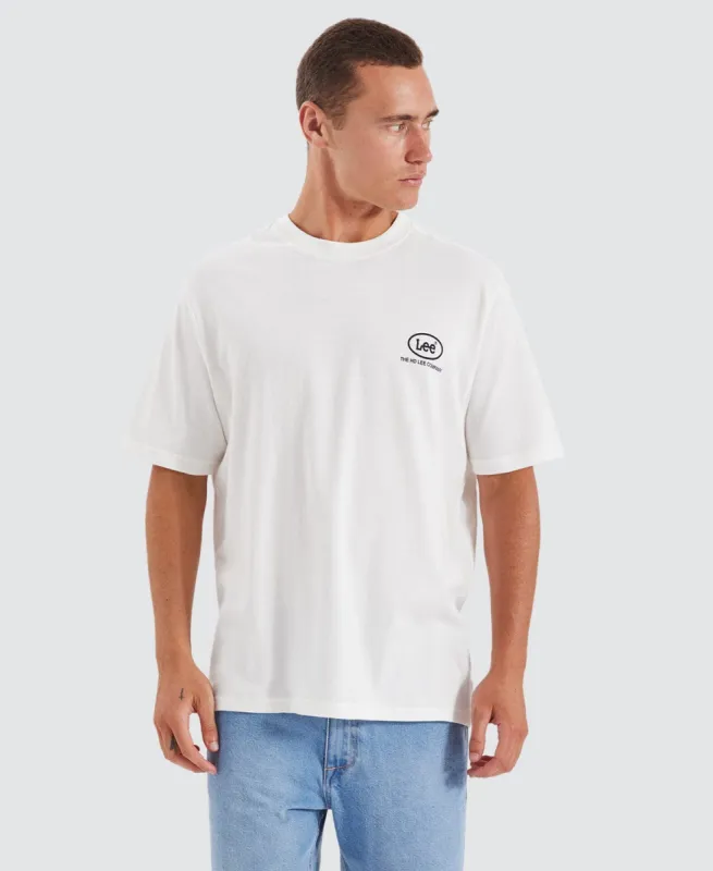 Oval Relaxed T-Shirt White sold by Neverland