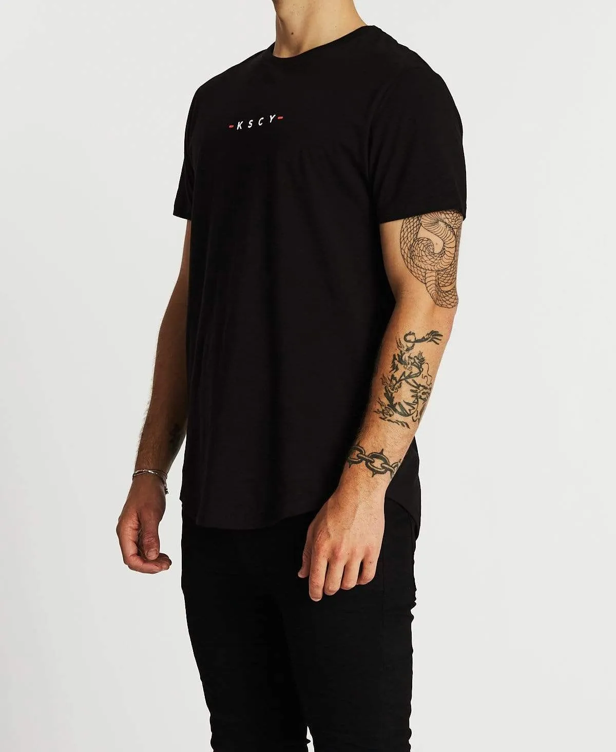 Soul Mate Dual Curved T-Shirt Jet Black sold by Neverland product image thumbnail 3
