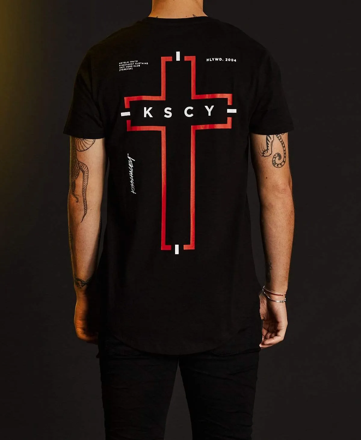 Soul Mate Dual Curved T-Shirt Jet Black sold by Neverland