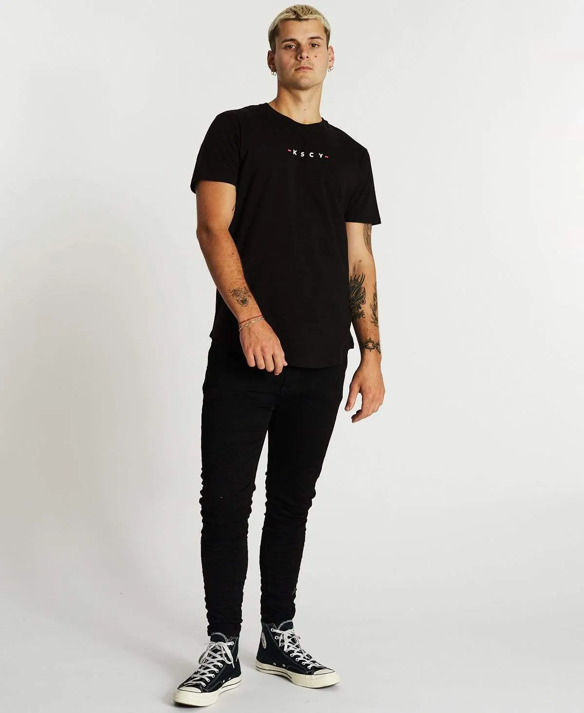 Soul Mate Dual Curved T-Shirt Jet Black sold by Neverland product image thumbnail 5