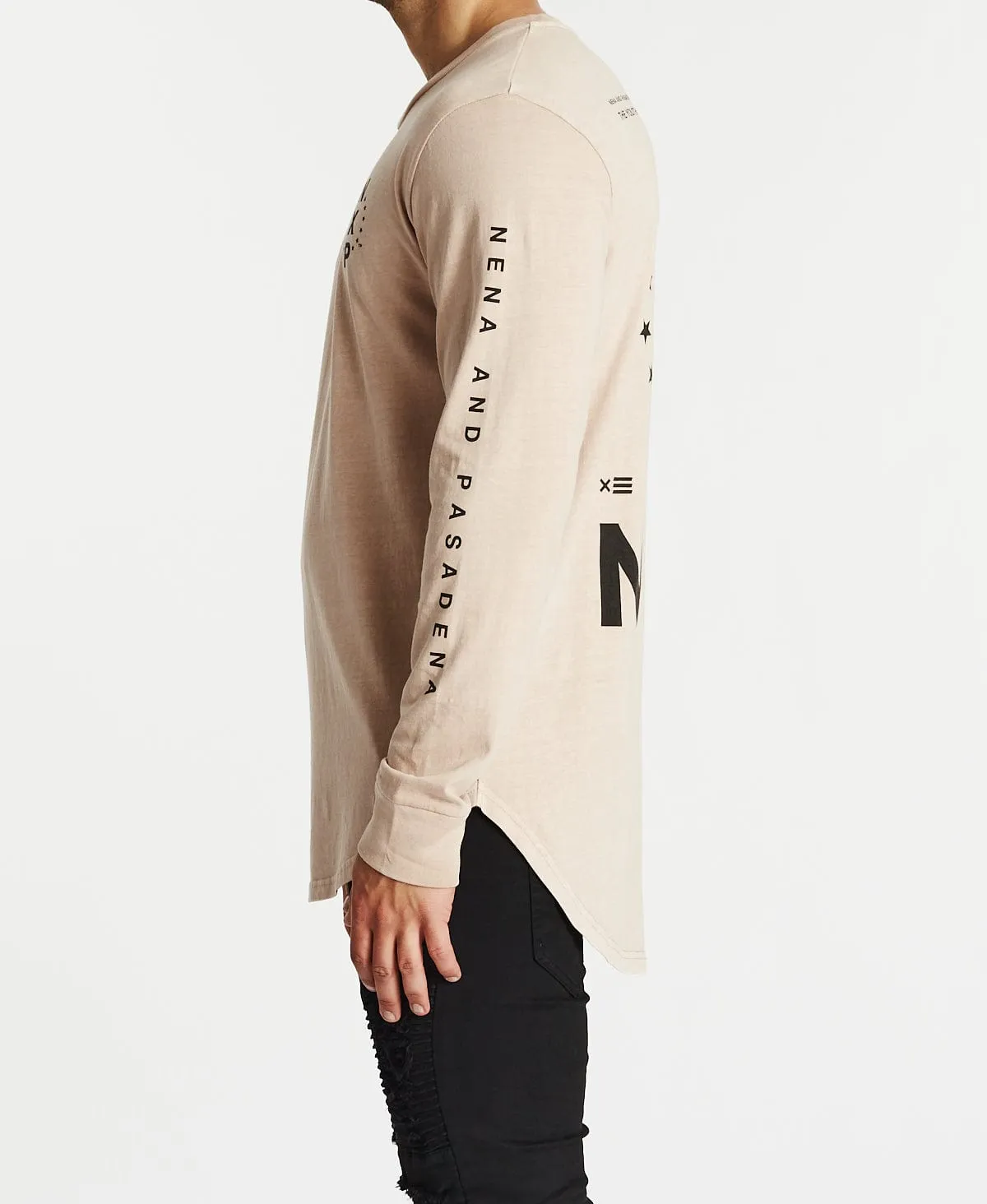 Cutthroat Cape Back Long Sleeve T-Shirt Pigment Mushroom sold by Neverland product image thumbnail 4