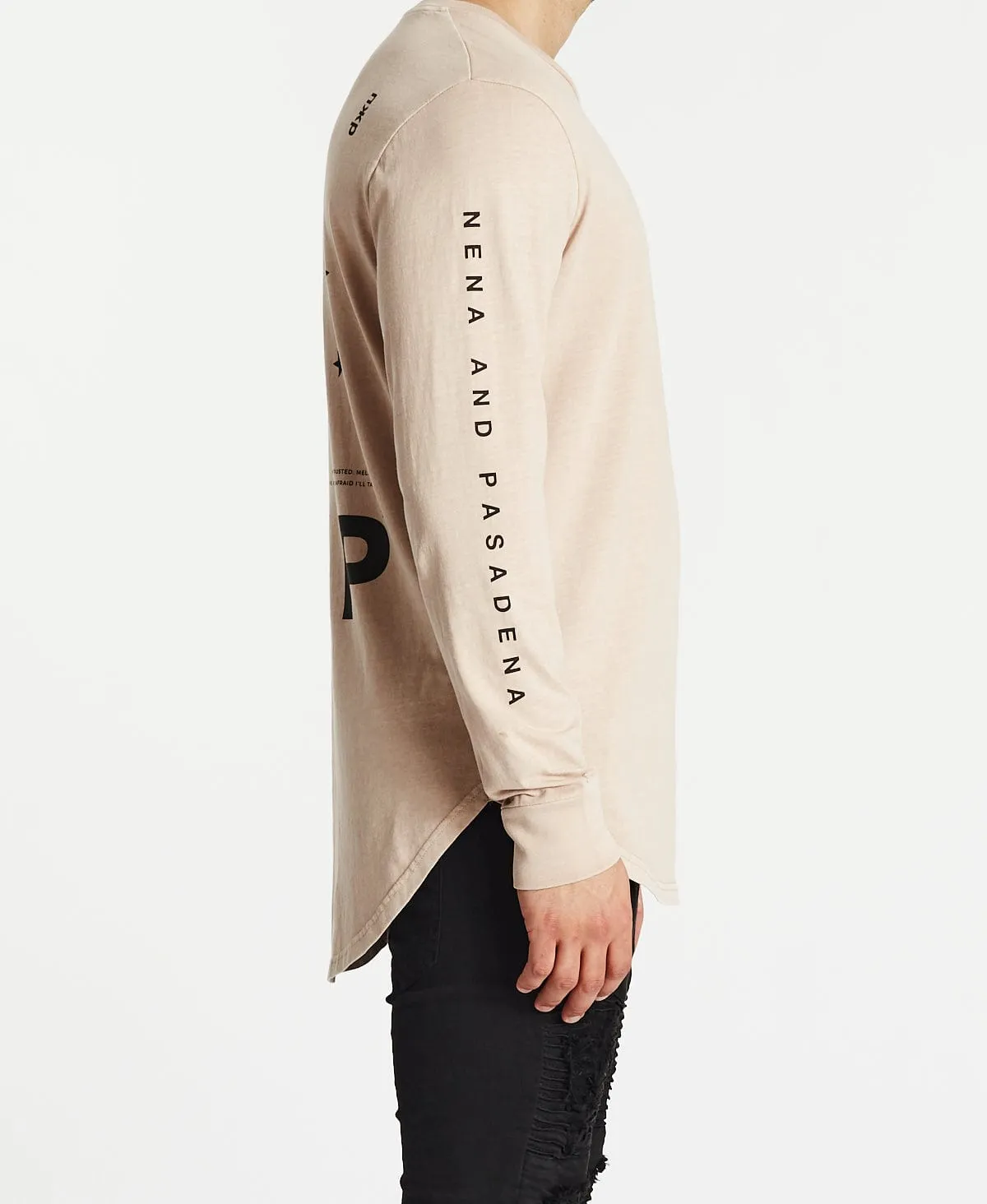Cutthroat Cape Back Long Sleeve T-Shirt Pigment Mushroom sold by Neverland product image thumbnail 5