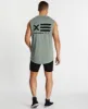 Unscarred Scoop Back Muscle Tee Pigment Sage sold by Neverland