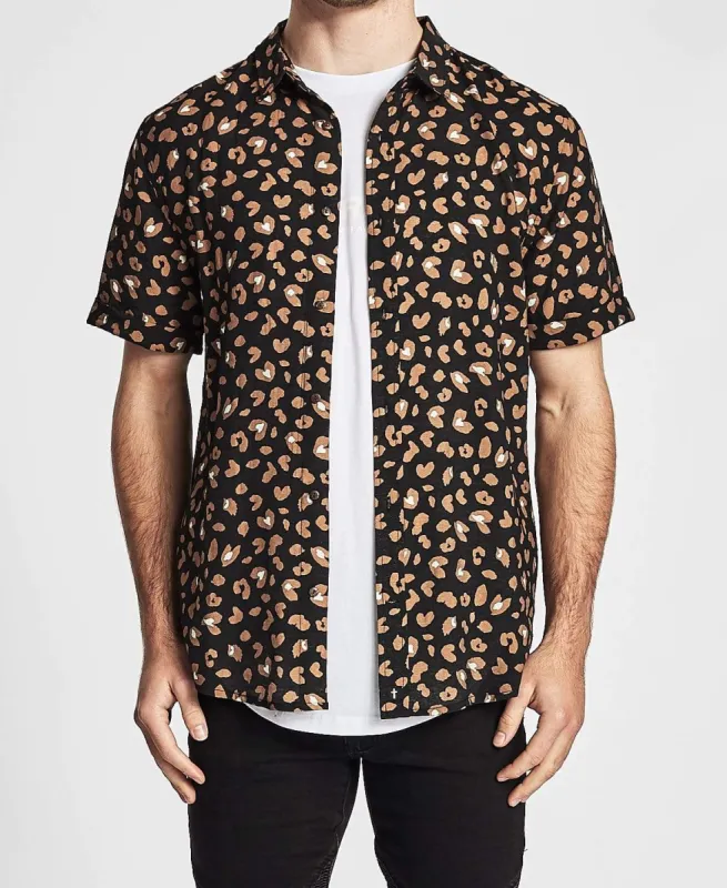 Primitive Short Sleeve Casual Shirt Leopard sold by Neverland