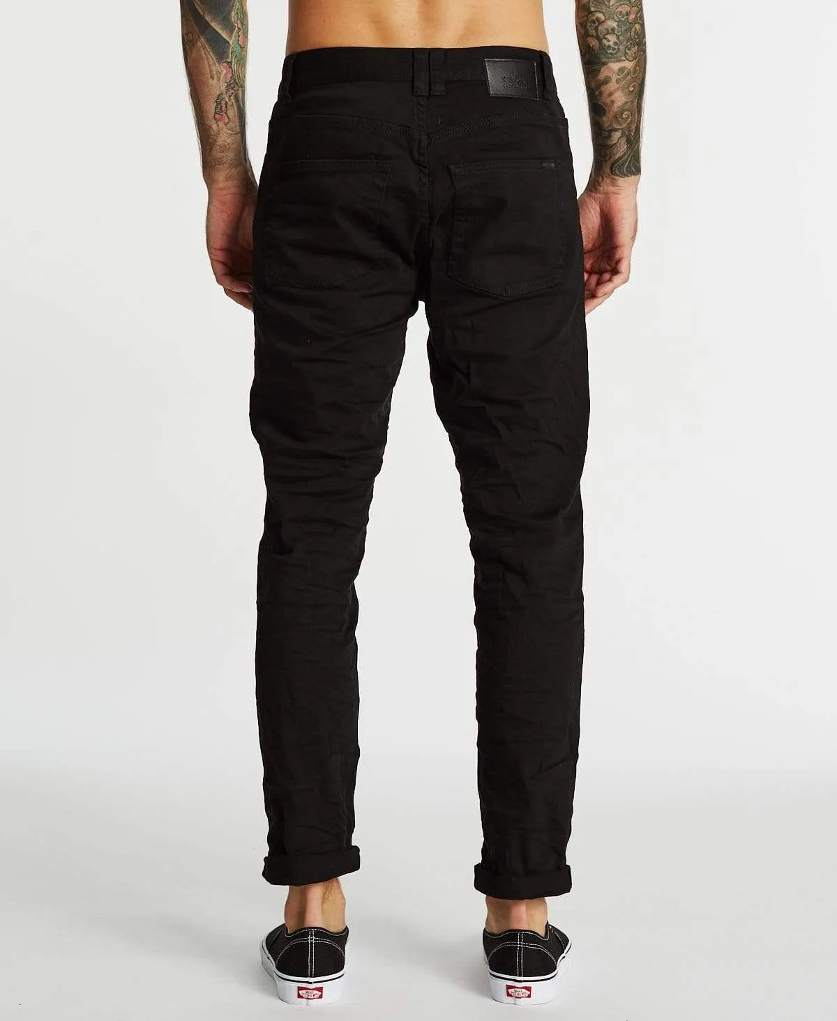 K3 Tapered Turn Up Jeans Black sold by Neverland product image thumbnail 2