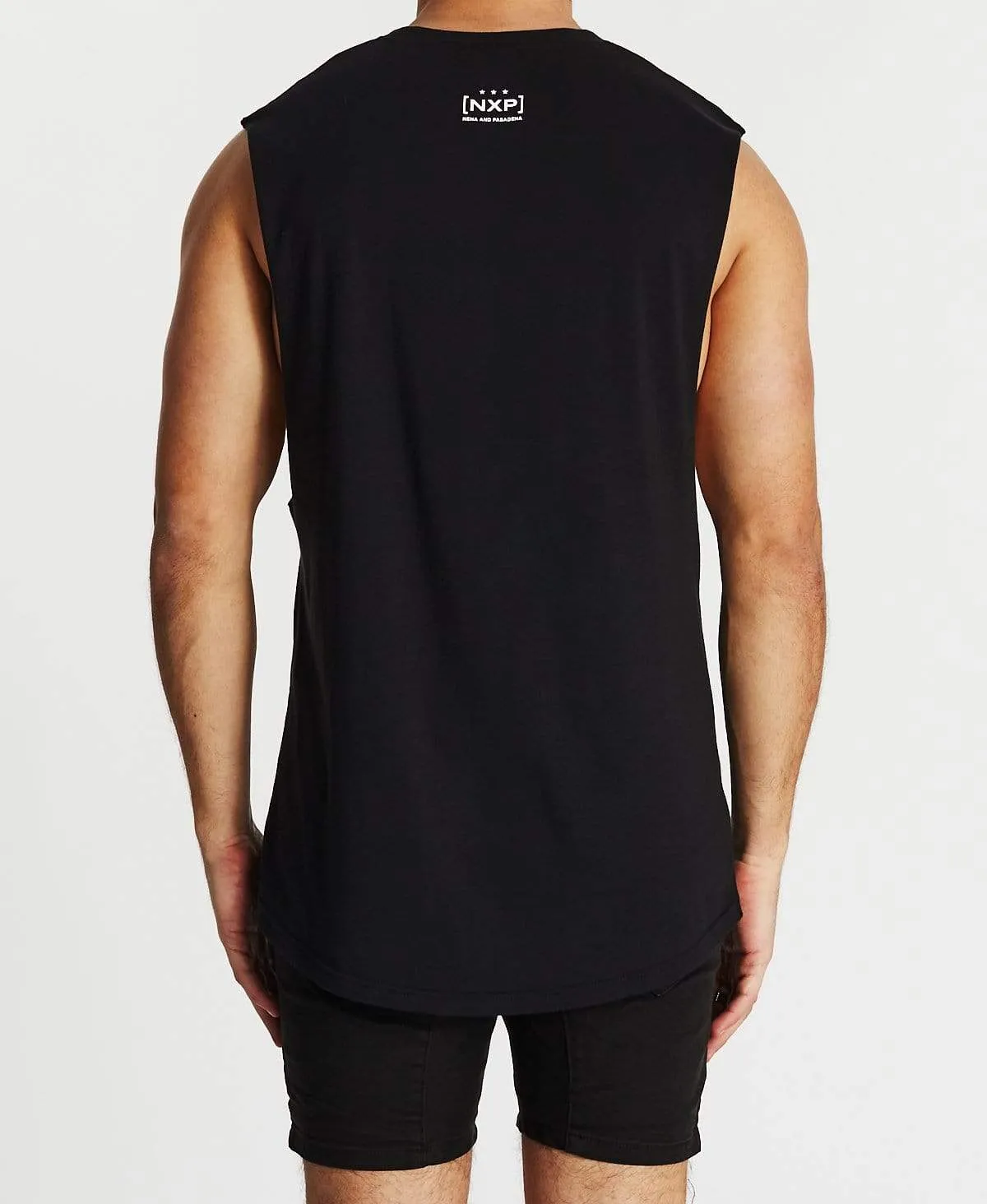 Reverent Scoop Back Muscle Tee Jet Black sold by Neverland product image thumbnail 2