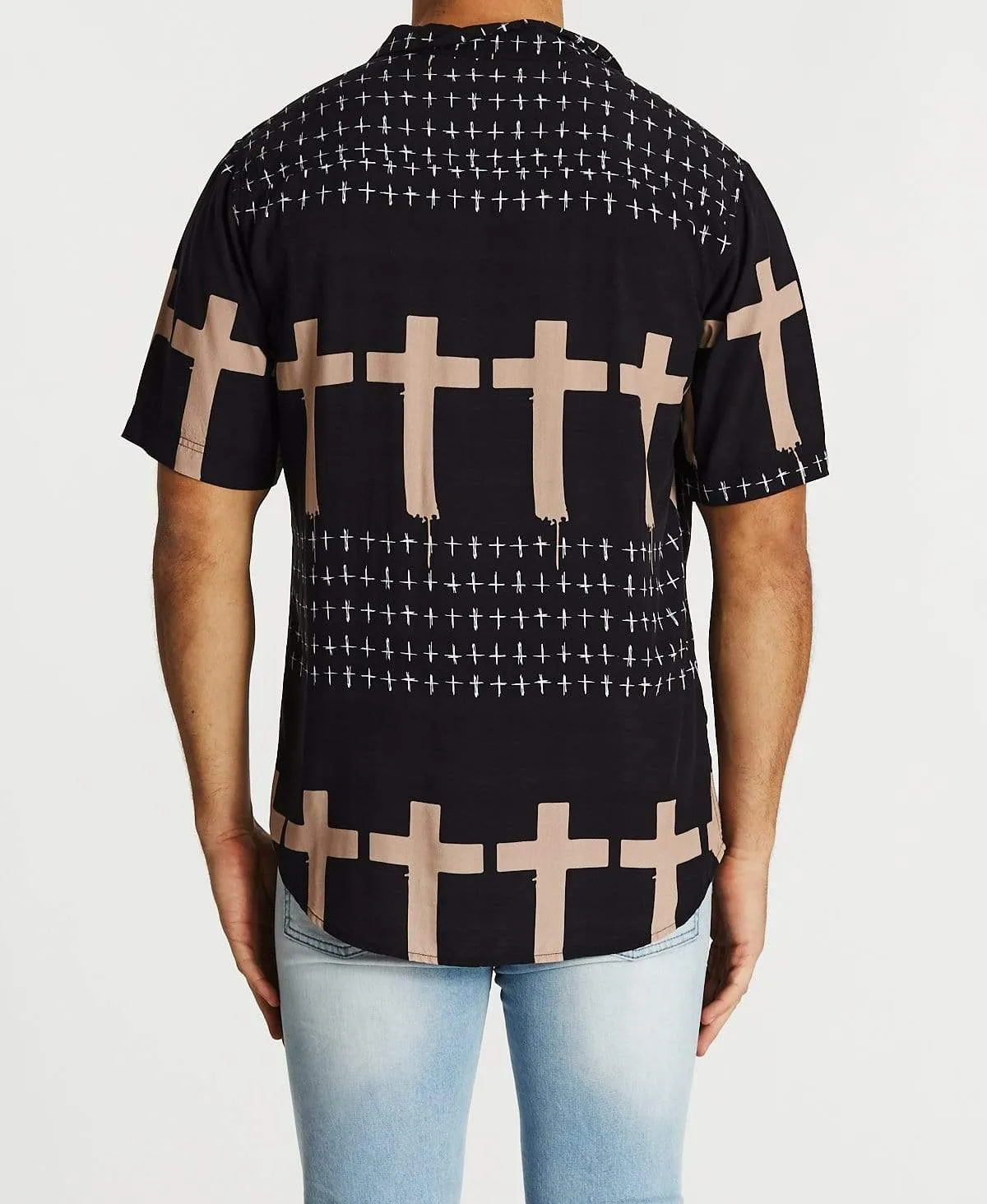 Crypt Relaxed Short Sleeve Shirt Black Print sold by Neverland product image thumbnail 2