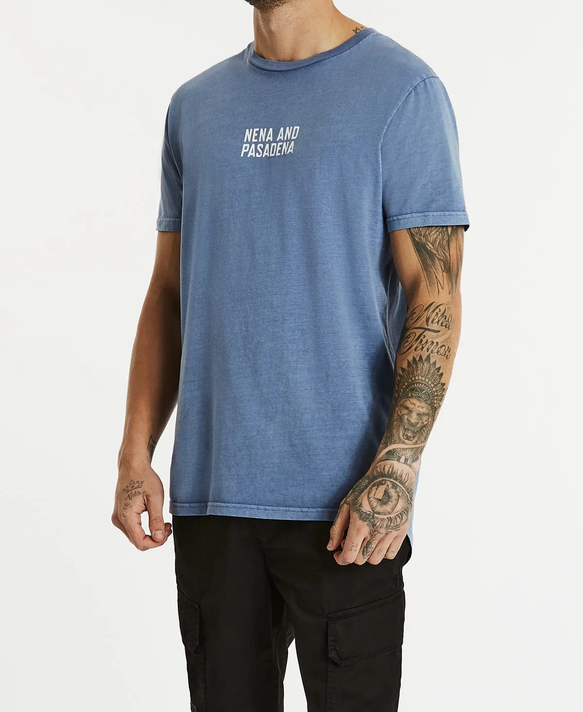 Ground Control Cape Back T-Shirt Pigment Dusty Blue sold by Neverland product image thumbnail 5