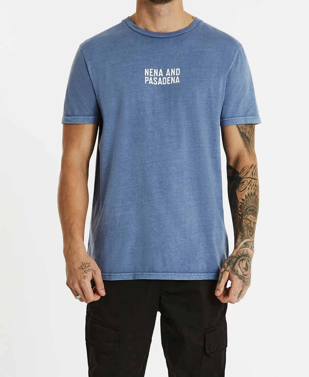 Ground Control Cape Back T-Shirt Pigment Dusty Blue sold by Neverland product image thumbnail 4