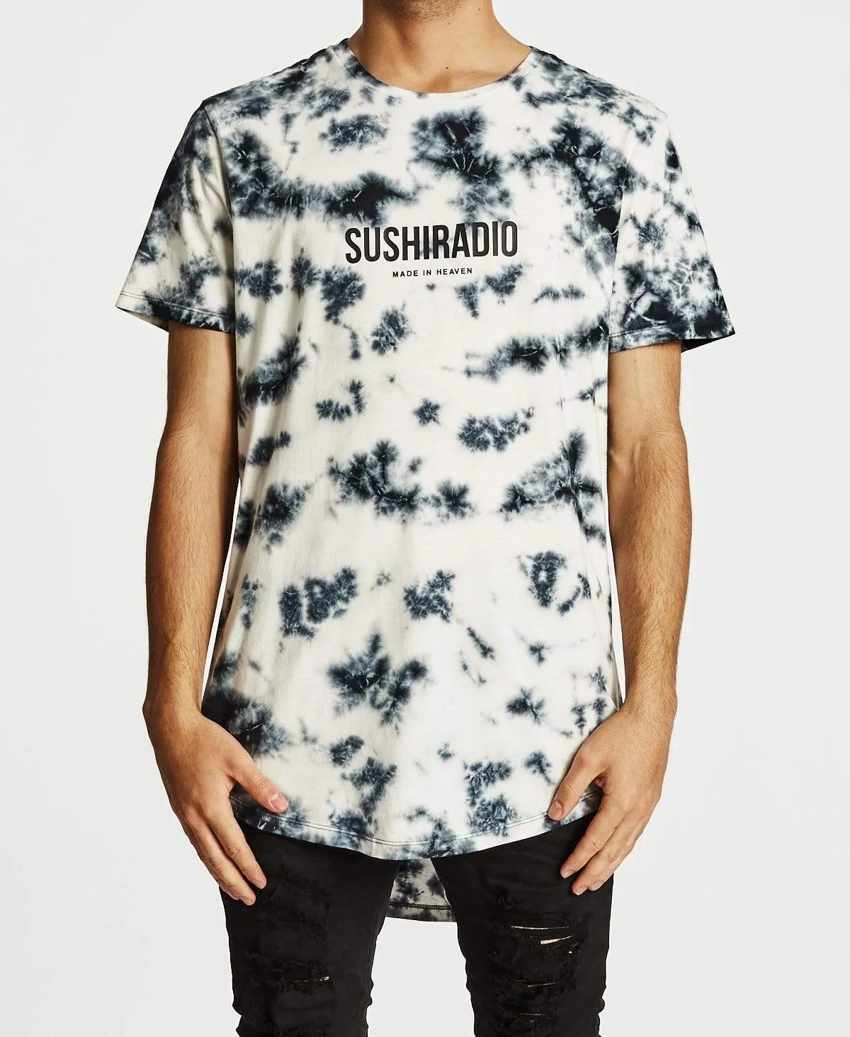 Virus Dual Curved T-Shirt Tie Dye Black sold by Neverland