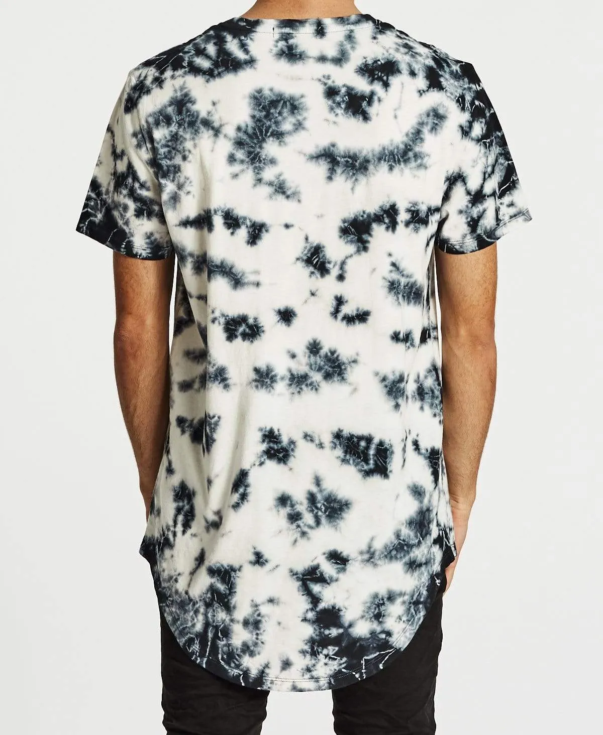 Virus Dual Curved T-Shirt Tie Dye Black sold by Neverland product image thumbnail 2