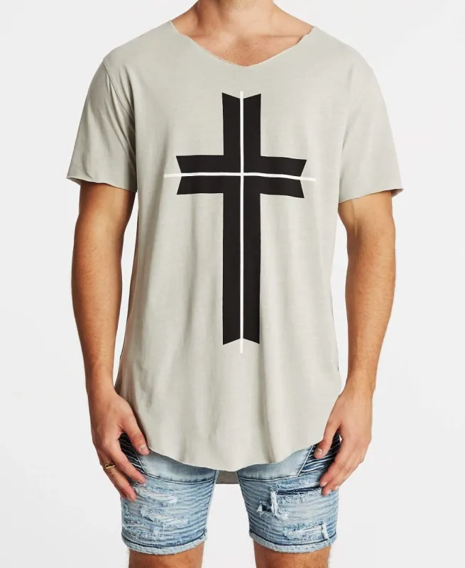 Freemont Raw V-Neck T-Shirt Pigment Grey sold by Neverland
