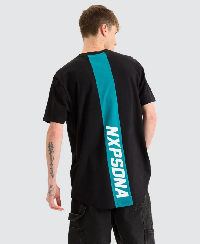 Balance Dual Curved T-Shirt Jet Black sold by Neverland