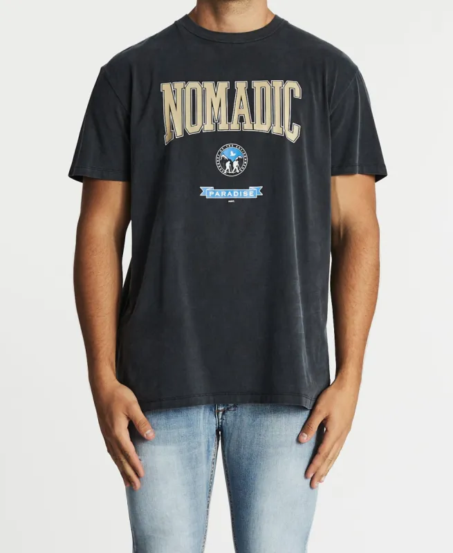 College Standard Fit T-Shirt Pigment Asphalt sold by Neverland