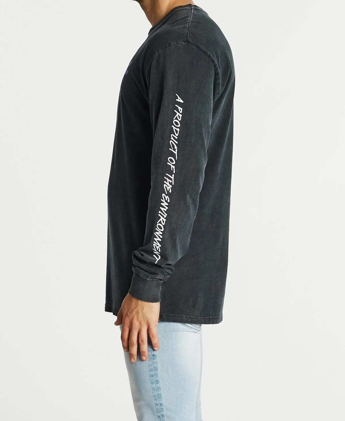 Flood Relaxed Long Sleeve T-Shirt Pigment Asphalt sold by Neverland product image thumbnail 3