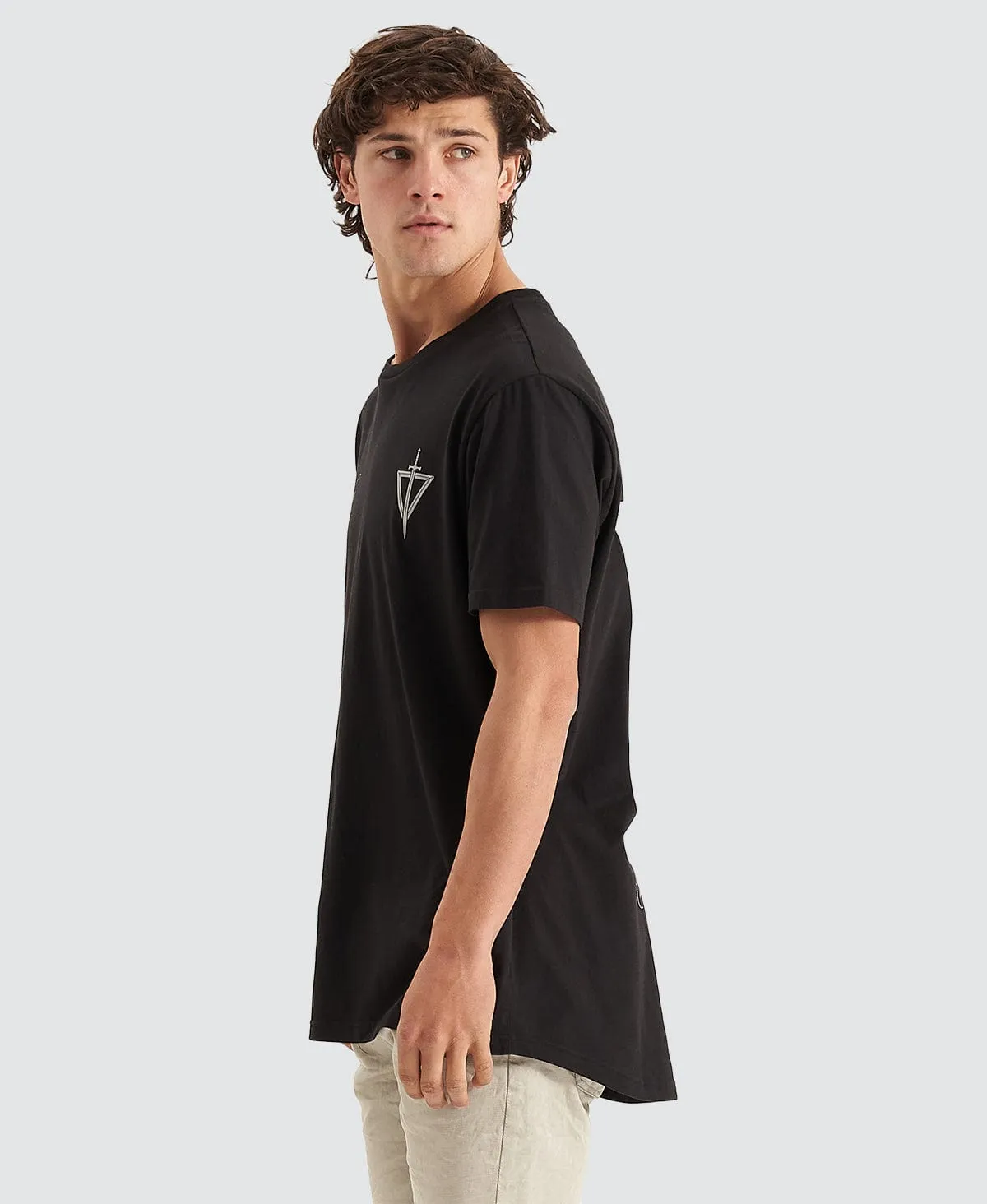 Dagger Cape Back T-Shirt Black sold by Neverland product image thumbnail 5