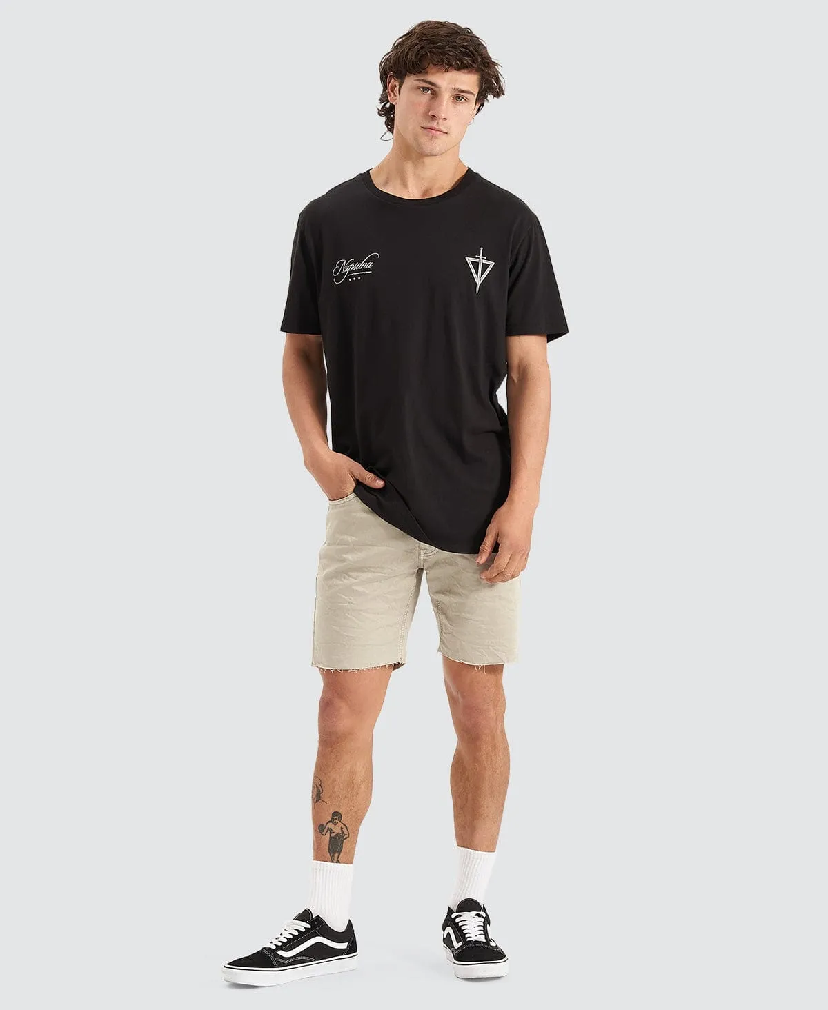 Dagger Cape Back T-Shirt Black sold by Neverland product image thumbnail 3