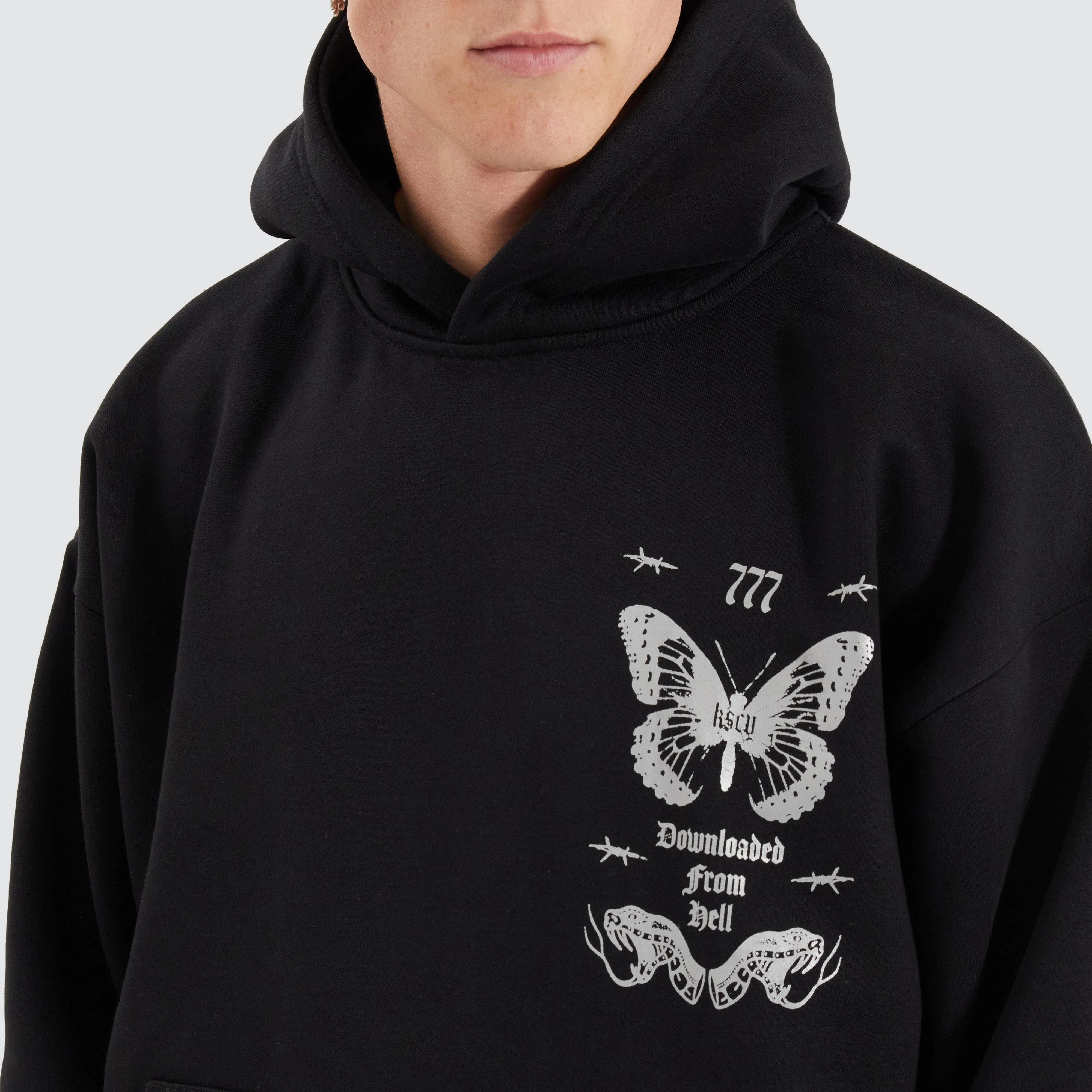 Download Oversized Hoodie Jet Black sold by Neverland product image thumbnail 4