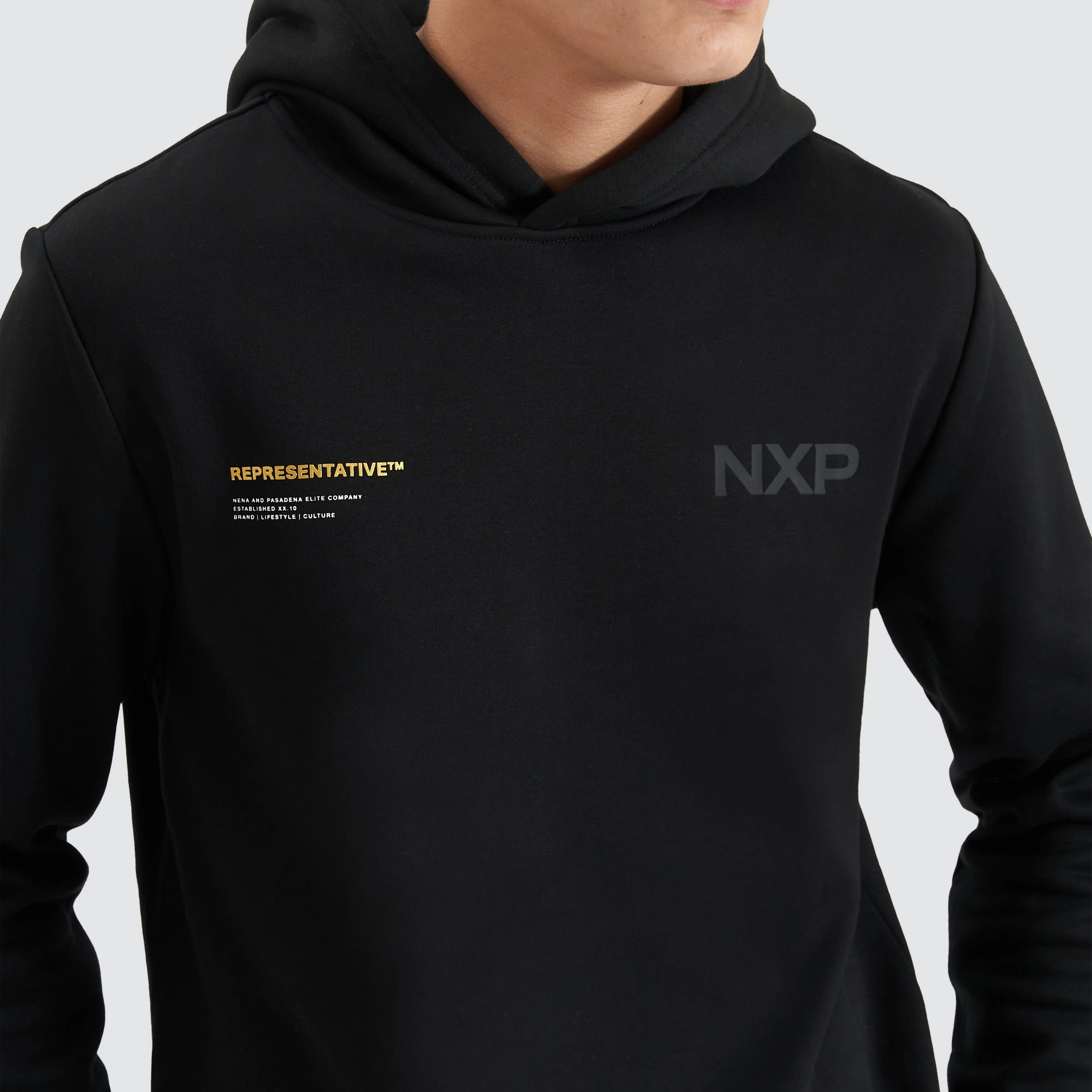 Spire Dual Curved Hoodie Jet Black sold by Neverland product image thumbnail 4
