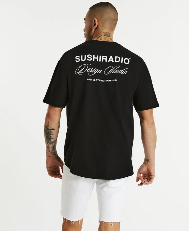 Studio Box Fit Scoop Tee Jet Black sold by Neverland