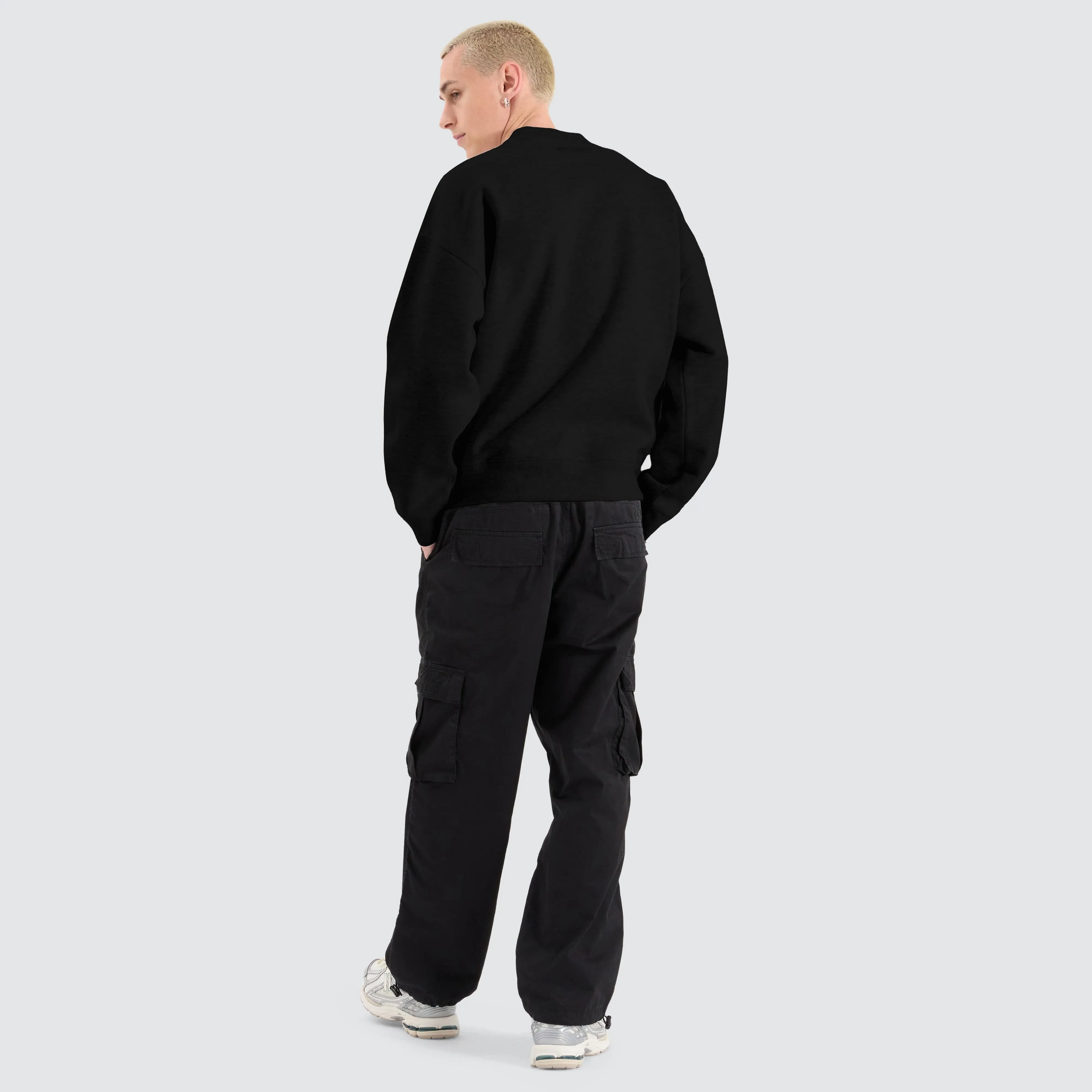 Tulsa Box Fit Sweater Jet Black sold by Neverland product image thumbnail 5