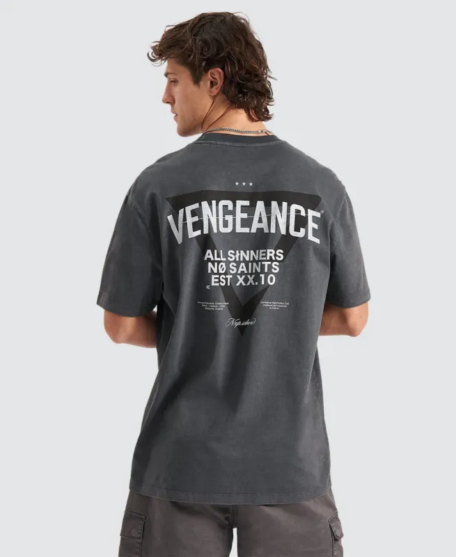 Vengeance Relaxed T-Shirt Pigment Asphalt made by Neverland