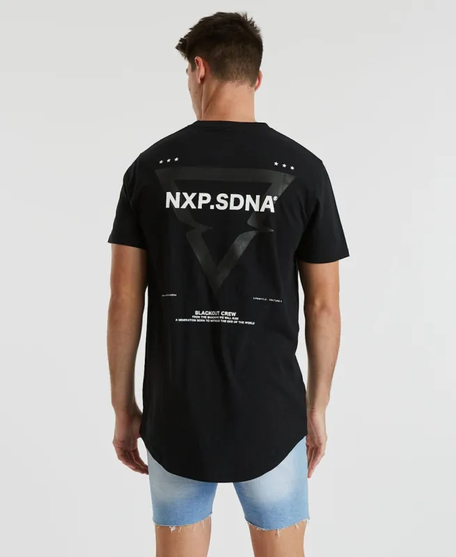Thriller Cape Back T-Shirt Jet Black made by Neverland