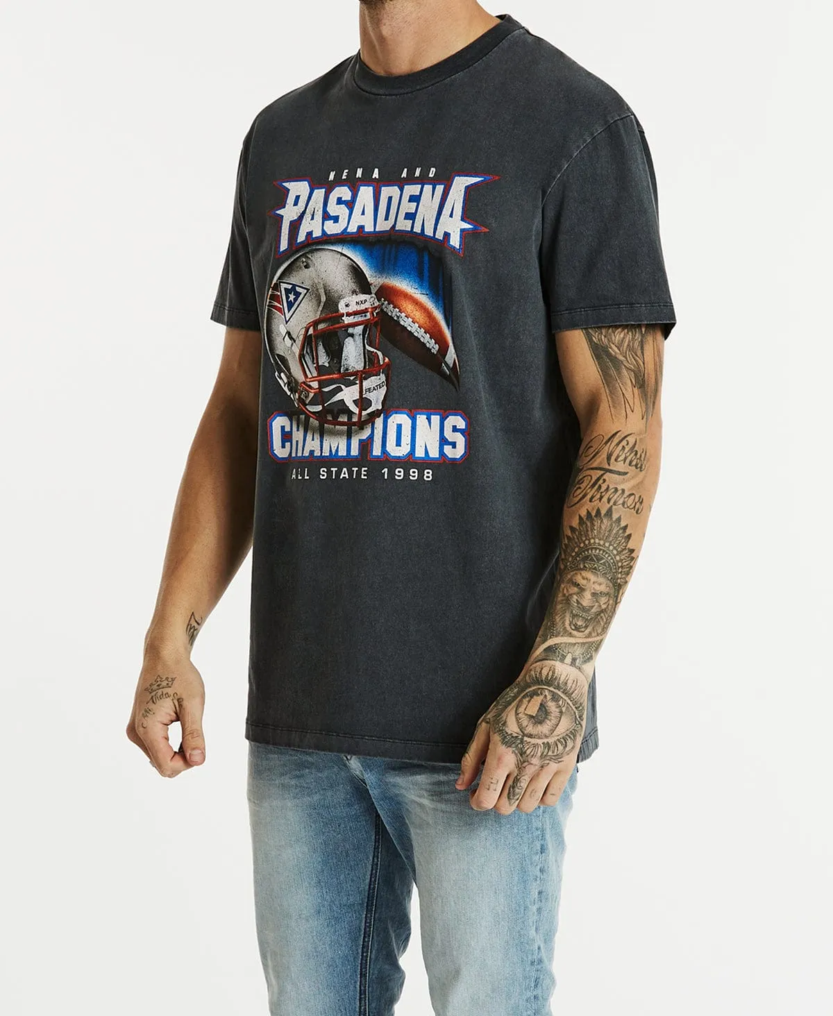 Divine Relaxed T-Shirt Pigment Asphalt sold by Neverland product image thumbnail 4