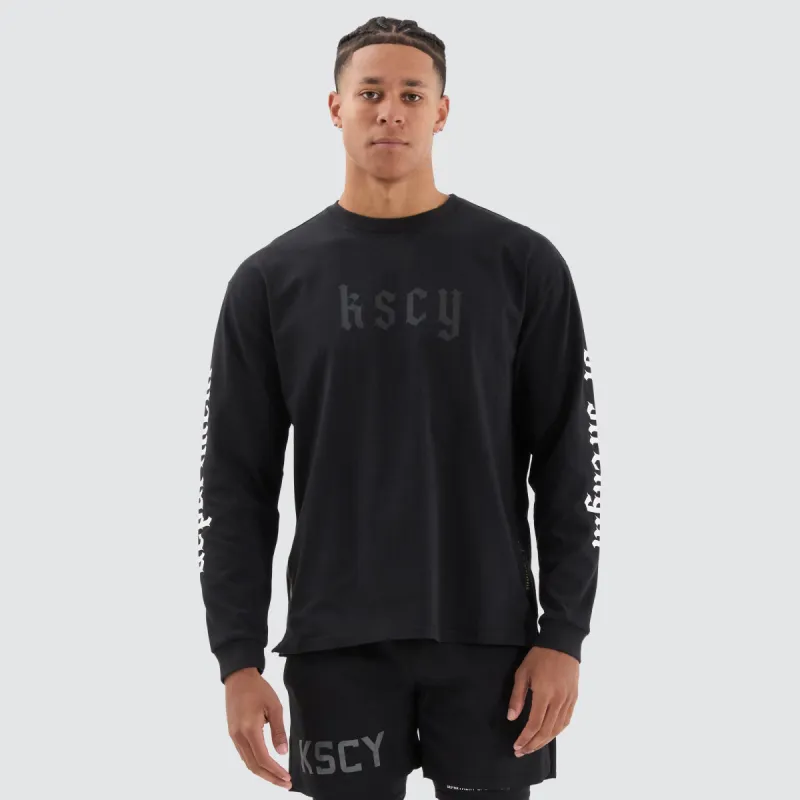 Peak Longsleeve Tee DOS Black sold by Neverland