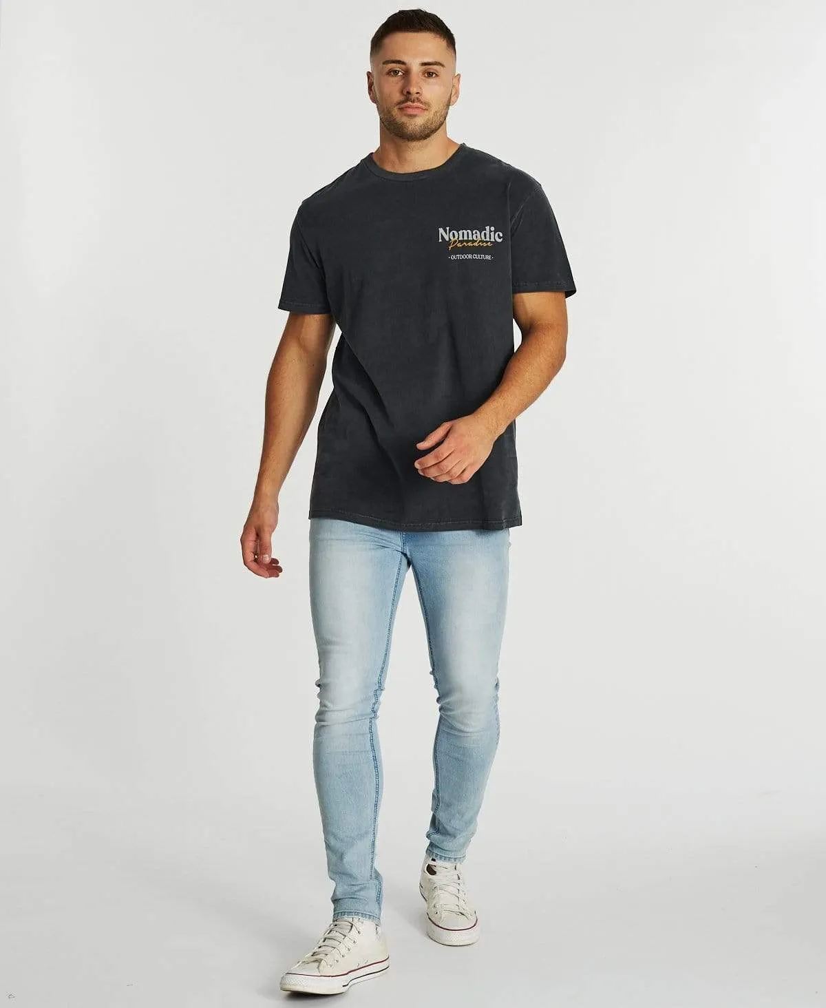 Sombre T-Shirt Pigment Asphalt sold by Neverland product image thumbnail 4