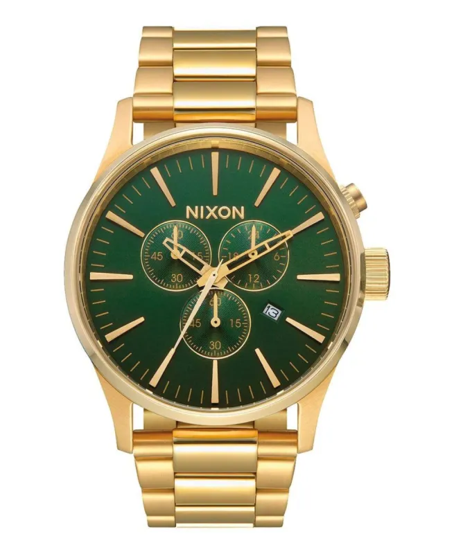 Sentry Chrono Watch All Gold/Green Sunray sold by Neverland