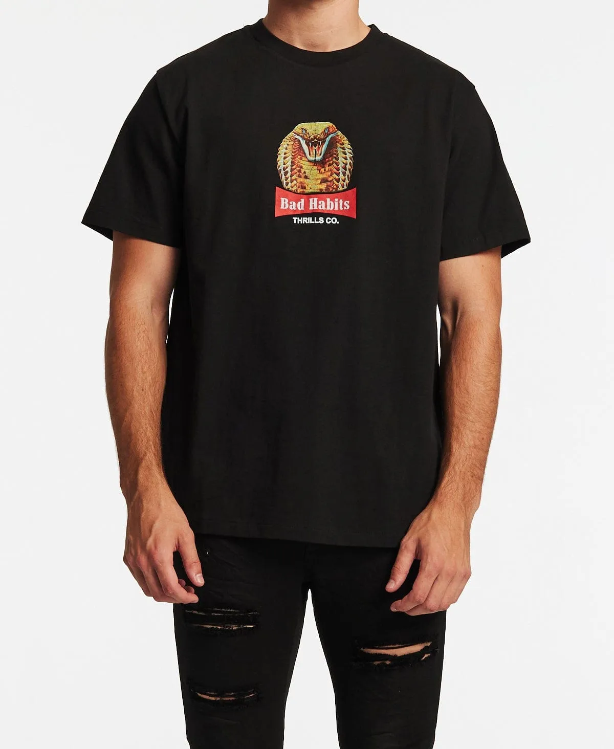 King Habits Merch Fit T-Shirt Black sold by Neverland