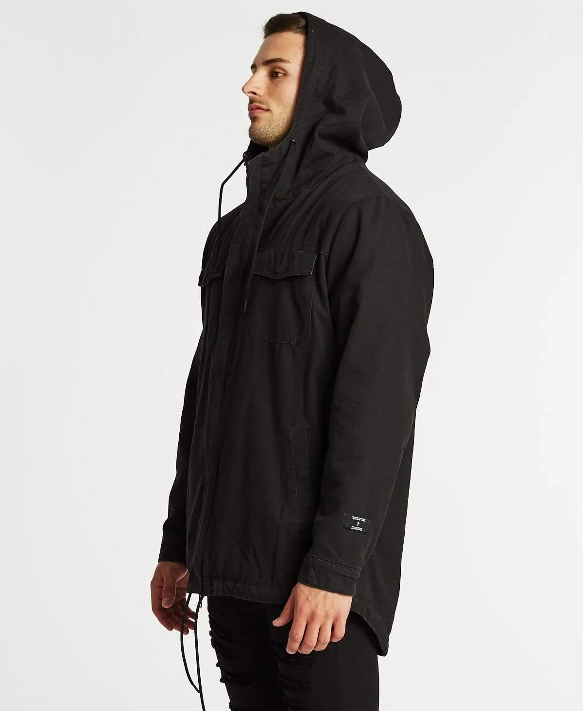 Granada Hooded Parker Jacket Jet Black sold by Neverland product image thumbnail 5