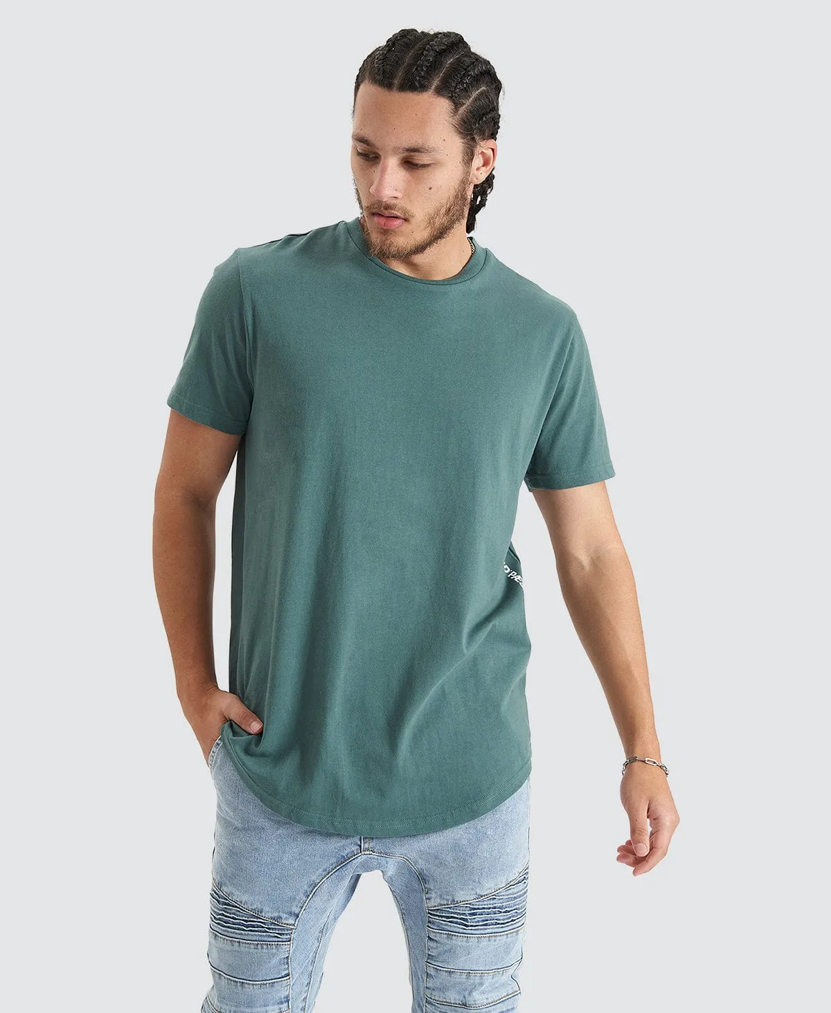 Back Rank Dual Curve Tee Silver Pine sold by Neverland product image thumbnail 2