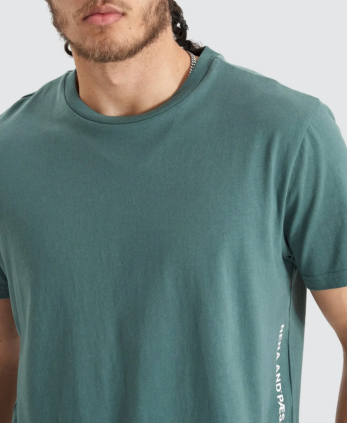Back Rank Dual Curve Tee Silver Pine sold by Neverland product image thumbnail 3