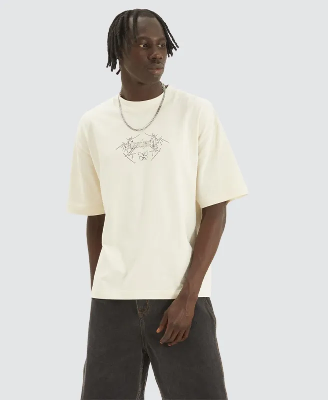 Caught Heavy Crop Tee Neutral Tofu sold by Neverland