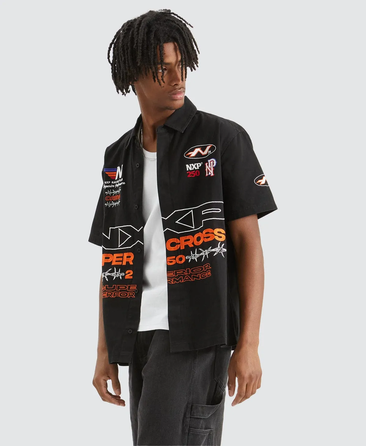 Moto Mechanic Shirt Jet Black sold by Neverland product image thumbnail 4