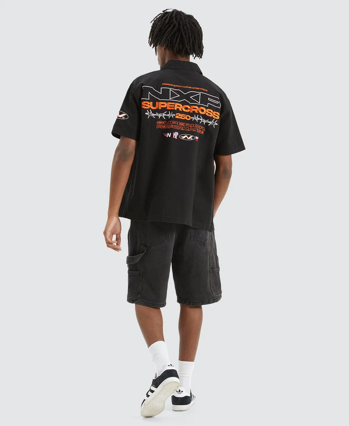 Moto Mechanic Shirt Jet Black sold by Neverland product image thumbnail 5