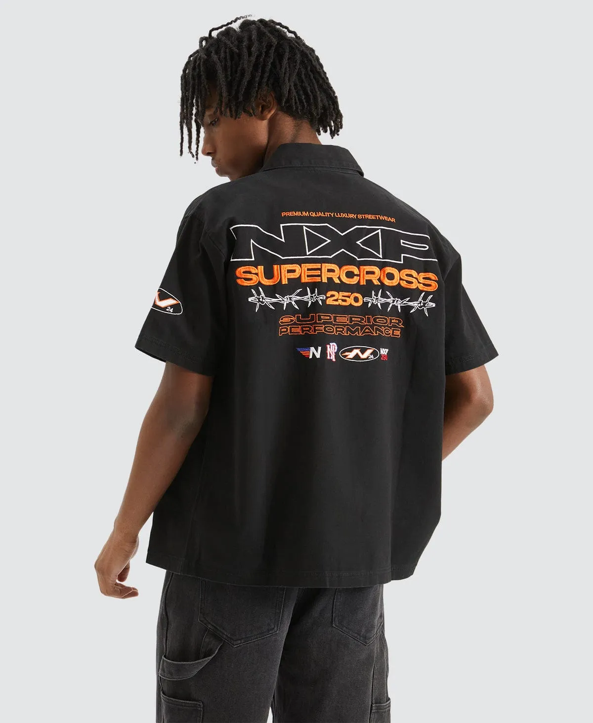 Moto Mechanic Shirt Jet Black sold by Neverland product image thumbnail 2