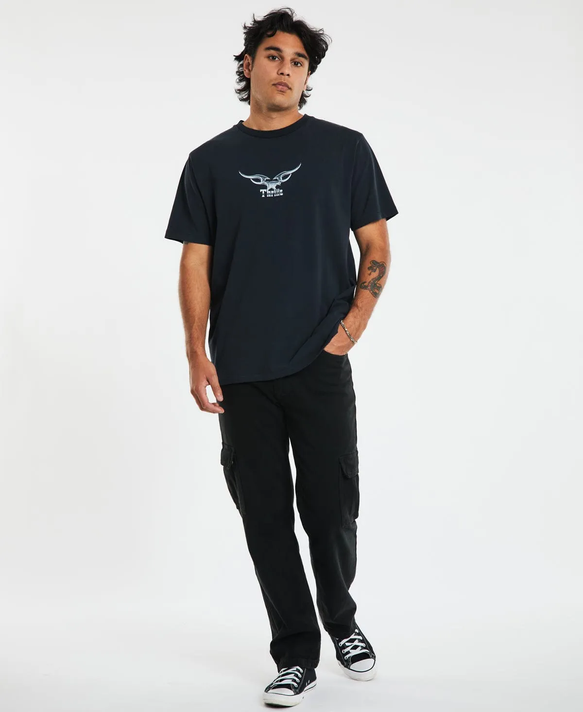 Iron Eagle Merch Fit T-Shirt Twilight Black sold by Neverland product image thumbnail 5